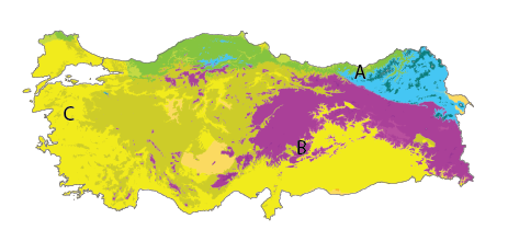 Dosya:İklim haritası işaretli şehirler.png
